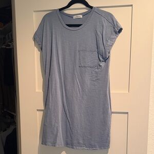 Casual Blue T-Shirt Dress